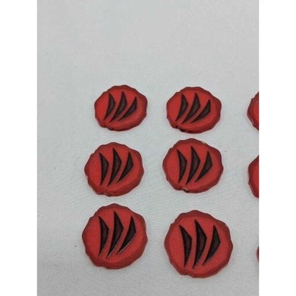 Lot Of (10) Spirit Island Acrylic Animal Element Tokens